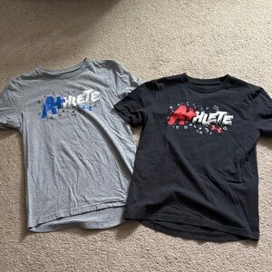 Under Armour Kids Graphic Tees - Gray and Black